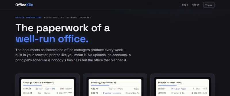 OfficeKiln homepage